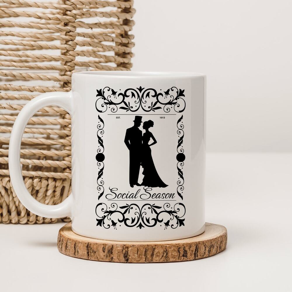 Bridgerton 15 oz Coffee Mug TV Show Social Season Dancing Ballroom 09